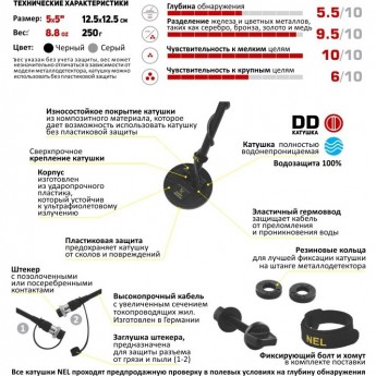 Катушка NEL Sharp для MINELAB X-Terra 18,75 кГц